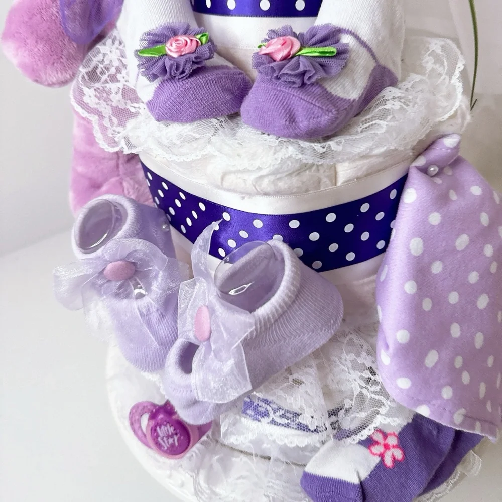 Frog Diaper Cake, Baby Shower Gift
